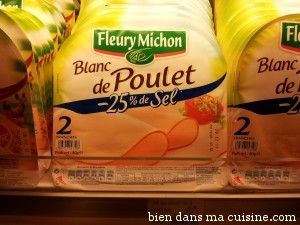 blanc poulet moins sel