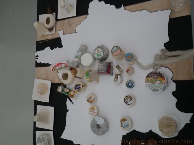 La carte de France des chèvres. A chaque terroir voire à chaque village "son" fromage.
