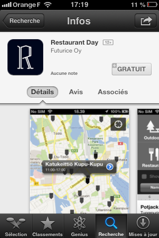 L'appli Restaurant Day. Comme ça, tous vos clients sauront où vous trouver !