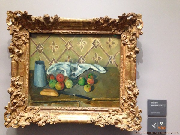 Fruits, serviette et boîte de lait (Cézanne)