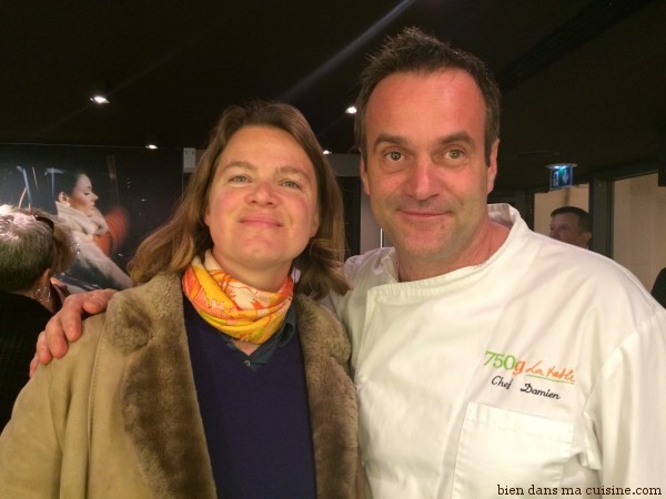Anne Dufour (Bien dans ma cuisine) avec Chef Damien (750 g).